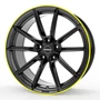 Borbet LX18 black matt rim yellow